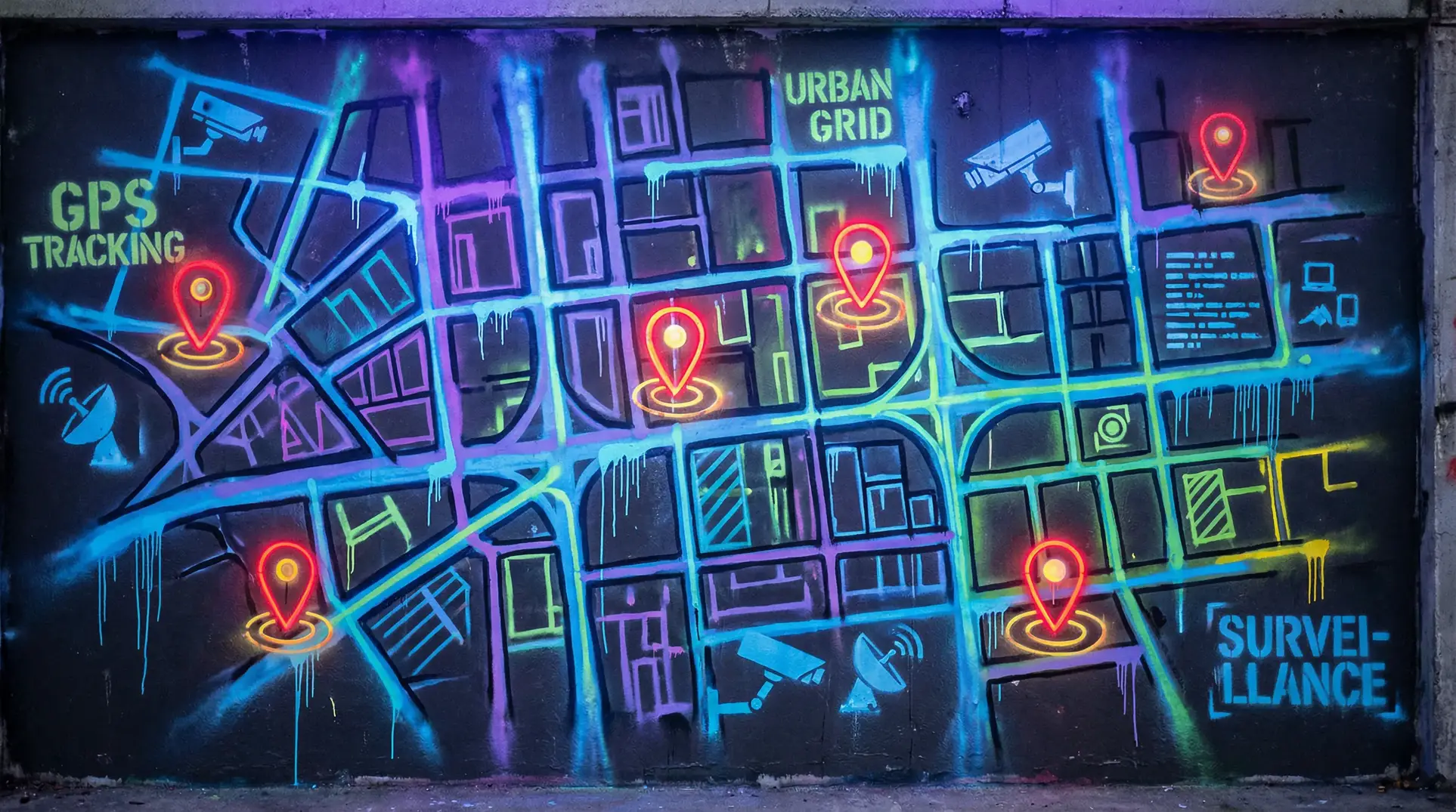 色戒完整版未删版视频 狗仔追踪地图 - 城市涂鸦风格